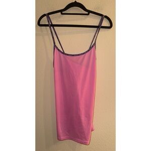Rabbit Running Pink Mesh Tank Top‎ Size Large